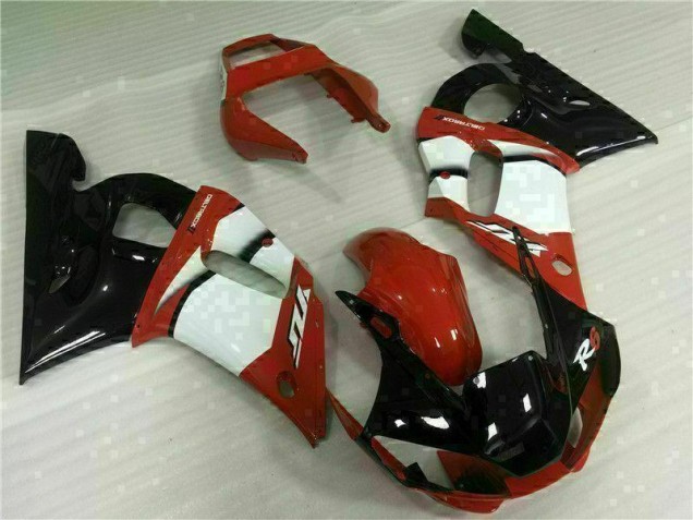 98-02 Red White YZF R6 Motorcycle Fairings 98-02 Red White YZF R6 Motorcycle Fairings